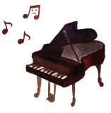 ピアノ音符イラスト